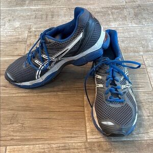 Asics Gel Cumulus 14 Trainers Running Shoes Silver Blue Mens Size 12.5 T246N